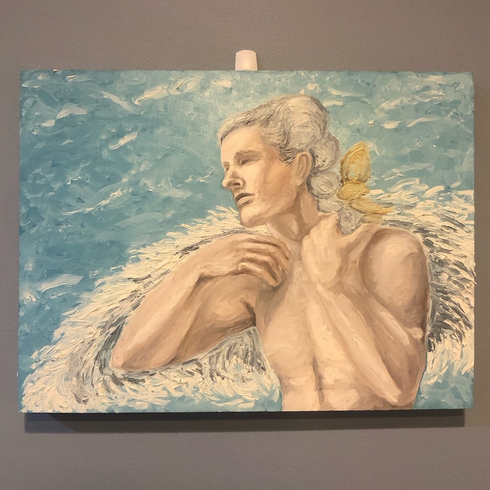 12”x16” Angel Oil Painting